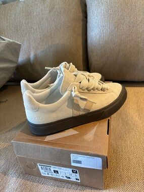 Veja Campo Suede Sneakers in Almond with Brown Sole